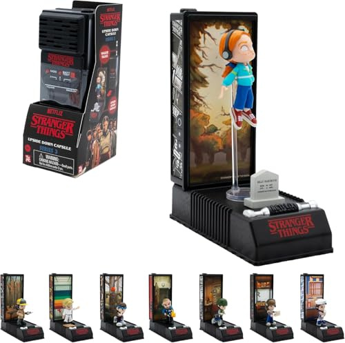 YuMe Stranger Things Walkie Talkie Collectable | Upside Down Capsule Series 3 Surprise Mini Figure & Display Stand | Netflix Merchandise | Kids, Adults & Series Fans Toy Gift | Get All 8 Characters