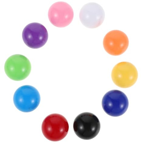 TOBBOMEY Set 10 Pezzi Bocce da Giardino 30 MM 10 Colori Diversi Palline da Esterno per Gioco Bocce all’Aperto Feste in Famiglia e Divertimento in Spiaggia