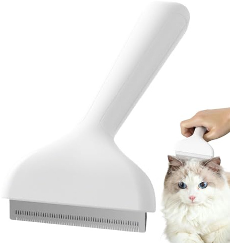 Brosse à poils d'animaux – Râteau à sous-poil réutilisable en acier inoxydable, brosse de toilettage pour chien, peigne de toilettage pour chat, épilateur pour poils d'animaux, démêlage, lavage de bai