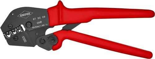 KNIPEX Crimpzange auch für Zweihandbedienungmit rutschhemmenden Kunststoff-Hüllen 250 mm, 97 52 09