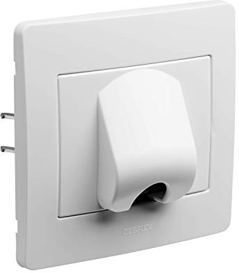 Interrupteur va et vient - Interrupteur encastrable - Interrupteur mural - Interrupteur prise mural - Gamme Diam2 - Sortie De Cable Blanc - 739210 Debflex