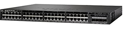 Cisco Catalyst 3650-48PS-L - Switch di rete a 48 porte PoE+ Gigabit Ethernet (GbE), 4 uplink da 1G, alimentazione 640 WCA, 1 RU, funzionalità LAN di base, garanzia limitata a vita (WS-C3650-48PS-L)