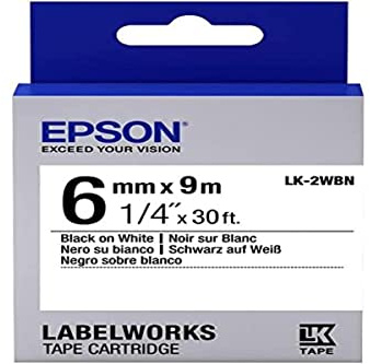 EPSON Ribbon LK-2WBN white/black