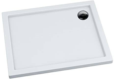 Sellon24® akrylduschkar duschkar superplatt för direkt fastsättning av badrum, dusch 5 cm hög (70 x 90 x 5)
