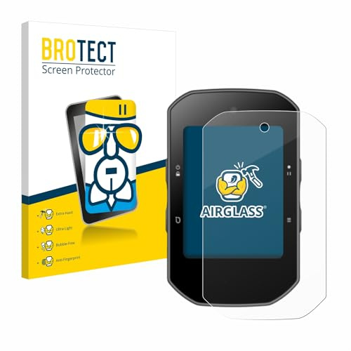 brotect Glass Screen Protector Film Compatible with Bryton Rider S500 - Glass-Foil 9H Protection [Scratch Resistant, High Clarity]
