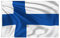 150x90cm Finnland Flagge, Finnland Fahne mit 2 Metallösen für den Innen- und Außenbereich, Finnisch Nationalflagge in leuchtenden Farben, dekoriert bei Sportveranstaltungen, Partys, Paraden