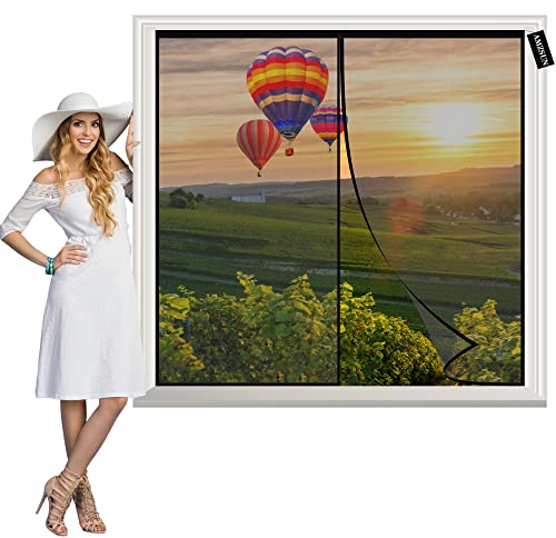 Magnetisk flugnät tung insektsdörr 135x230cm Hands Free Mesh Partition Insect Protection Door No Gap Pet and Kid Friendly för Patio Balcony Living Room Svart