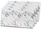 IZODEKOR Wandverkleidung Marmoroptik -4er 120x60cm- Alternative zu Badfliese/Küchenfliese, Duschwandpaneele, Wandpaneel für Küchenrückwand, Badezimmer, Innenbereich | Arctic Breeze