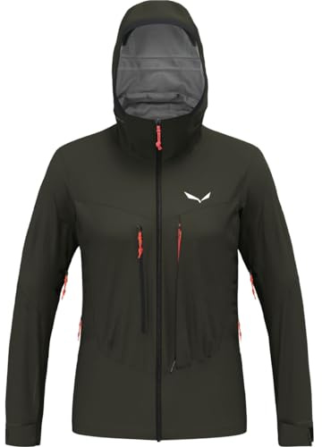 SALEWA Sella 3 Layers Women's Powertex Hardshell Jacket, green, 6