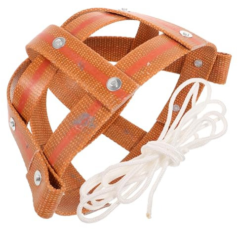 WOONEKY Atmungsaktive Pferdemaske Aus Leder – Beißender Für Nutztiere