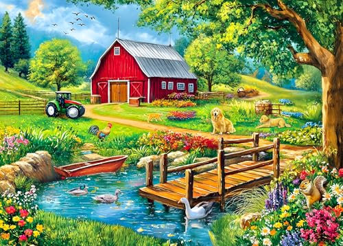 500 Teile Puzzle für Erwachsene und Kinder – Frühlingsfarm