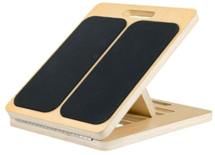 Ronyme Slant Board Calf Stretcher Foot Incline Board Foldable Adjustable Wood Calf Stretch Squat Wedge for Fitness Home Gym Workout