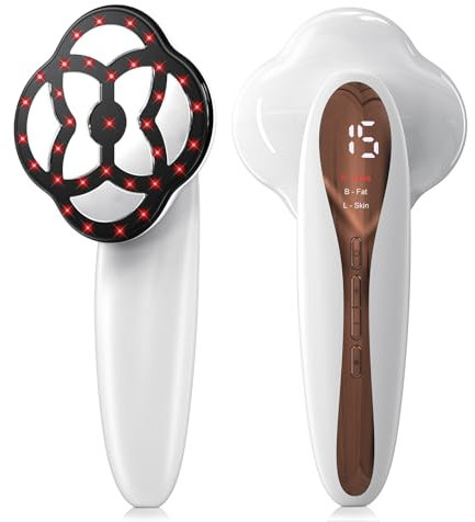 Robofun Massaggiatore Anticellulite Professionale, 3 in 1 Massaggiatore Anticellulite Elettrico con 15 Livelli & 3 Modalità e Riscaldamento di Lavoro Unisex per Vita, Braccia, Vita, Glutei, Gambe