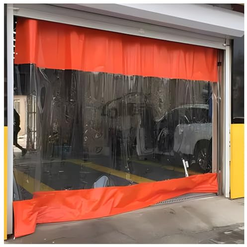 Tende divisori per garage, pannelli in vinile impermeabili con occhielli per un rotolamento rapido e una facile pulizia, separazione dell'area di lavoro del magazzino industriale