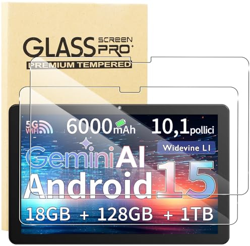 KUSINHOKA Protector de Pantalla para Rebecco Tablet Z50/Z70 10 Pulgadas, [2 Pack] Cristal Templado Película Anti-arañazos, Alta Dureza, HD Clear Vidrio Templado Tableta Protector