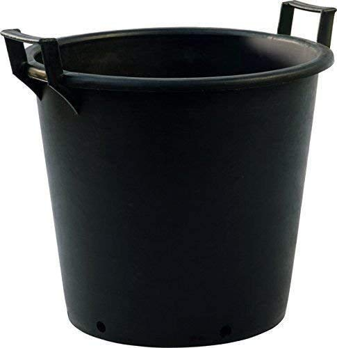 Srendi® large/Extra Large/Medium/Small Black Gardens plant Pots, tree, shrub, pots with handles (1, 70L)
