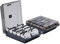 Nicoone Visitenkartenbox,1000 Karten Kapazität Visitenkarten Aufbewahrungs Box mit A-Z Index-Registerkarten,Desk Visitenkarten Box Organizer Halter mit 8 Trennwand