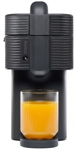 One exprimidor de naranjas electrico automatico | Tu zumo listo en menos de un minuto con solo pulsar un botón - orange juicer machine hecha en España | Más Rápida. Más Limpia. Mejor (NEGRO)
