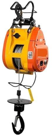 Montacargas eléctrico Polipasto eléctrico de 180KG/360KG, grúa de aire acondicionado portátil con Control remoto para el hogar de 220V Polipasto Cabrestante Eléctrico(230KG 30M)