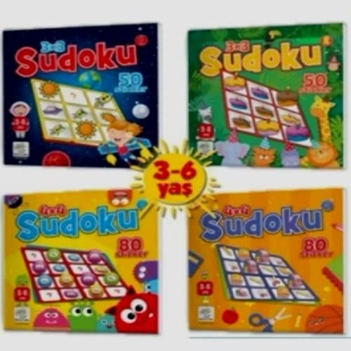 Sudoku Series with Sticker (3-6 Years) - Caution Enhanced