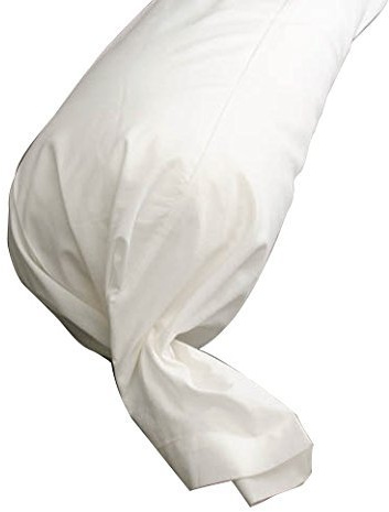 Lingorama Protege Traversin Lit De 90 Uni Coton Blanc 1 Personne (Taille 140cm)