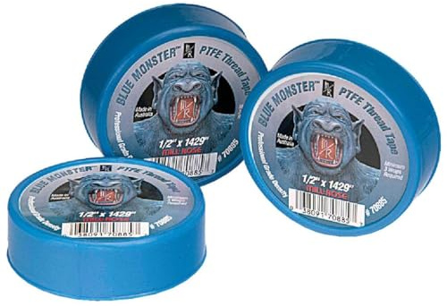 LS Larsen Strings Mill Rose Blue Monster Blue 1429 in. L x 1/2 in. W Thread Seal Tape