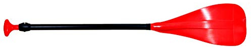 H2o Kayaks Red Childs Glide Adjustable 2-part Aluminium Stand Up Paddle Board Paddle Adjustable Length 122 cm - 168 cm (in 2 parts of maximum 119 cm)
