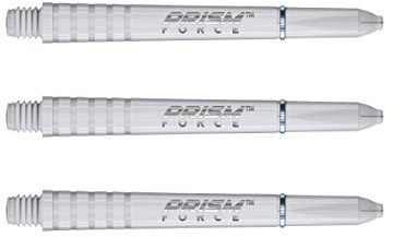 WINMAU Prism Force Blanc Solide Tiges de Fléchettes Intermédiaire en Polycarbonate - 1 Jeu par Paquet (3 Arbres au Total)