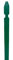 palo paletto recinzione ferro metallo profilo t plastificato verde profilo 30x30 varie altezze (palo h 200)