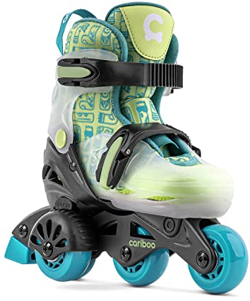 Cariboo Step One Inliner Für Kinder Rollschuhe Lernrollschuhe Kinder Inline Skates Verstellbar Rollerskates Für Mädchen Jungen Seitliche Stützräder Verstellbare Größe