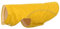 vidaXL Hunde Regenmantel mit Reflexstreifen Polyester Gelb 4XL, Hundemantel, Hundejacke, Regenjacke für Welpen, wasserdichter Hunderegenmantel