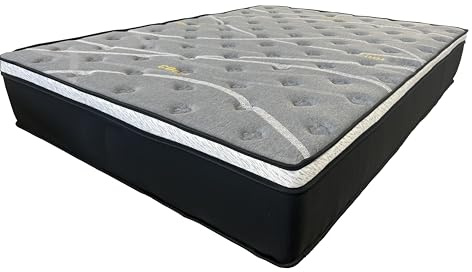 Save On Goods UK Pocket Spring Hybrid Cool Gel,Visco Memory Foam Pillow Top Sprung Mattress (5ft King Size, 1,500 Springs Medium Feel)