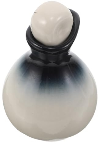 Cabilock Flacon Distributeur D'huiles Essentielles en Céramique Bleu Dégradé, Récipient Verseur Précis Hermétique, Kit pour Salon de Beauté et Aromathérapie, Flacon Compte-gouttes