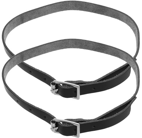 TOVINANNA Correa para Espuelas Vaqueras de Pu con Hebilla de Acero Inoxidable, Diseño Portátil y Fijación Rápida para Botas de Montar Caballo en Entrenamiento Ecuestre