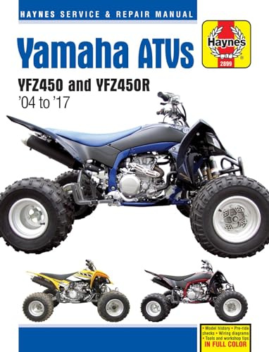 Yamaha YFZ450/450R ATV, 2004-2017 Haynes Repair Manual (Haynes Powersport)