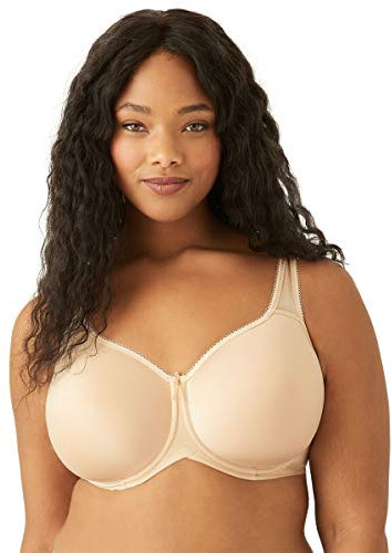 Ann Cherry Damen T-shirt-bh Wacoal Womens Basic Beauty Contour T Shirt Bra Naturally Nude 34DD, Nude, 75E EU