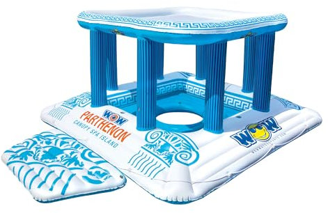 WOW Sports Isla Inflable Parthenon Canopy SPA Island, 1, 2, 3, 4, 5, 6, 7 u 8 Personas, 20-2000