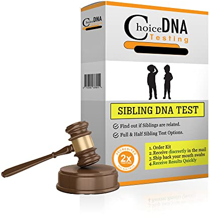 Choice DNA Full or Half Sibling DNA Test with Chain of Custody, Sibling DNA Test with Local Clinic Collection, DNA Kit with All Lab Fees Included, Results in 2-6 Business Days