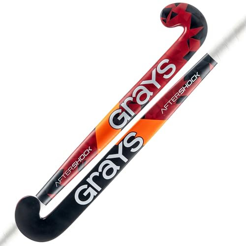 GRAYS Aftershock Ultrabow Junior Hockeyschläger (Rot/Schwarz, 34)