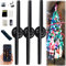 3D Hologramm Projektor,43 cm 3D Hologramm LED Lüfterprojektor,3D Hologram LED Fan Projector,HD WiFi Hologramm Projektor Advertising Display für Weihnachtsbaum Halloween (3 Pcs)