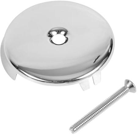 Copertura di Scarico per Vasca da Bagno, Foro Singolo 3-1/8 Copertura di Scarico in Acciaio Inossidabile con Vite Copertura di Scarico per Vasca da Bagno per Vasca Universale (Argento)