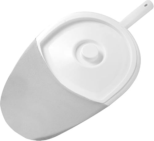 FAMJOALE Plastic Bedpans For Bedridden Old Man, Hospital, Bed Pan Portable Toilet Potty with Lids and handles