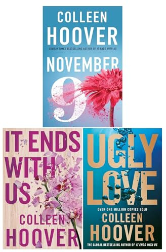 Colleen Hoover 3 Books Collection Set (Ugly Love, November 9, It Ends With Us)