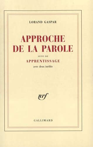 Approche de la parole : Apprentissage
