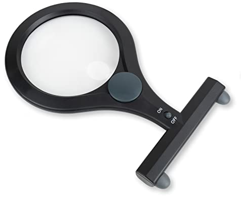 Carson LC-15 LumiCraft 2x/4x Umhänge Lupe mit LED, ideal für Handarbeit, Modellbau, Basteln und als Lesehilfe