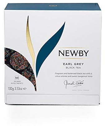 Newby Teas Classic Earl Grey Tea Bags (Pack of 1, Total 50)