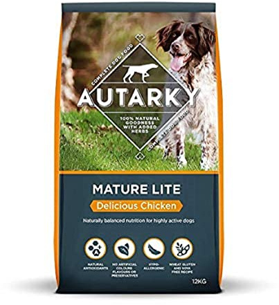 Autarky Hypoallergenic Mature Lite Delicious Chicken Dry Dog Food for Senior Dogs, 12 kg