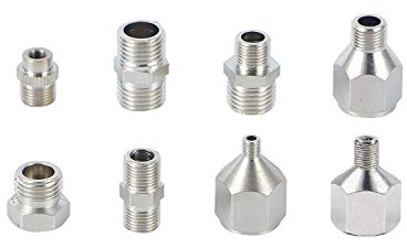 ABEST 8-teiliges Airbrush-Adapter-Anschlussset für Kompressor und Airbrush-Schlauch