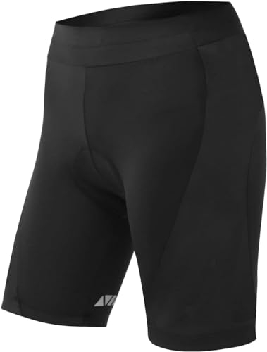 Sportneer Radlerhose Damen Gepolstert Schnelltrockende Fahrradhose Kurz Elastische Radhose Mit Sitzpolster 4D Radsportshorts Kurze Sporthose Mit Breiterem Und Dichterem Polster