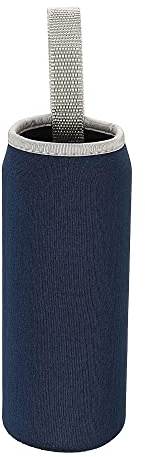 sourcing map Funda para Botella de Agua 500ml, Portador de Neopreno, Funda Protectora Antideslizante Aislada para Botellas de Vidrio con Correa para Bebida Fría o Caliente, 2uds Azul Cielo